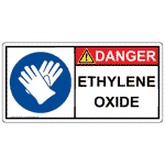 ISO Ethylene Oxide PPE - Gloves Sign IDE-50190
