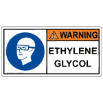 ISO Ethylene Glycol PPE - Eye Sign IWE-50186
