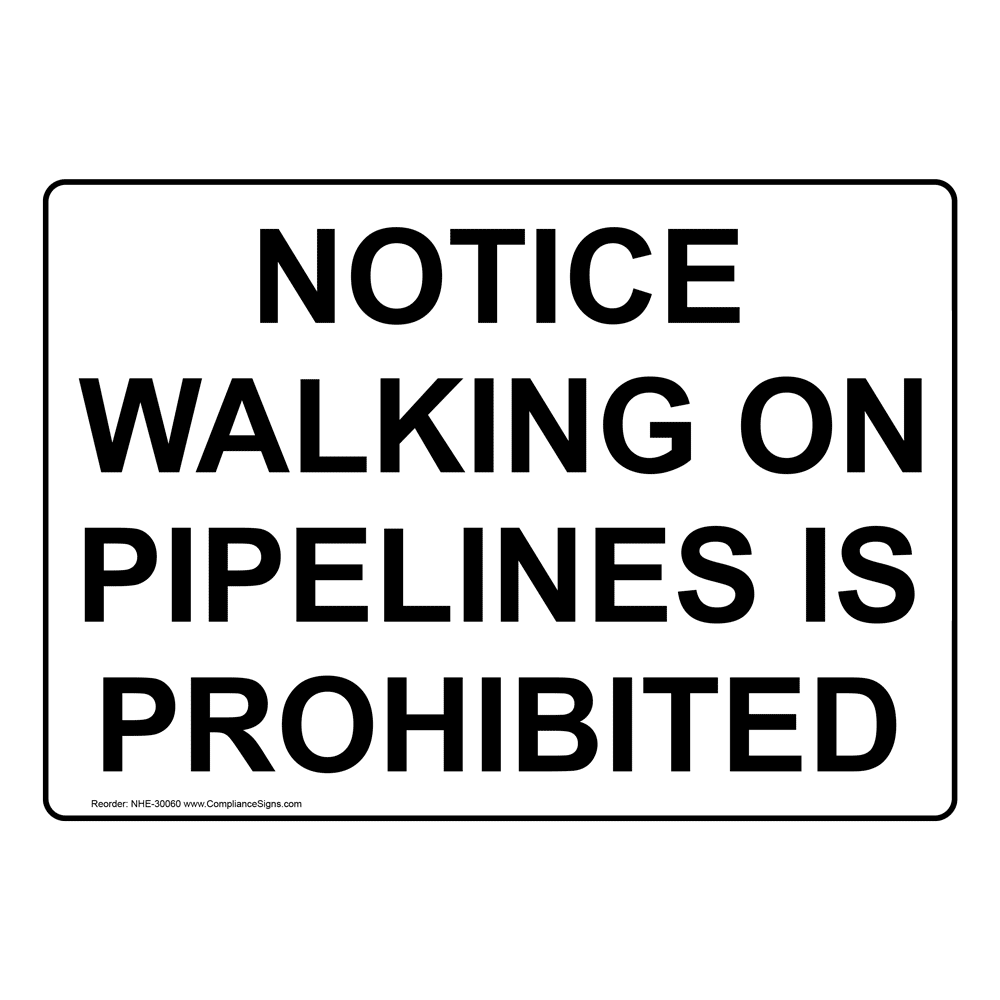 Warning Above Ground Piping Proceed With Caution Sign NHE 31314