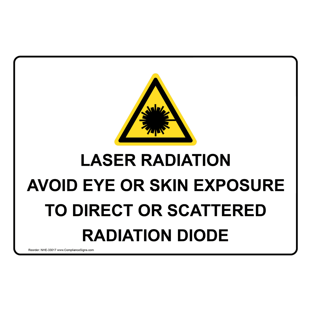 Danger Invisible Laser Radiation Sign NHE4271 Process Hazards