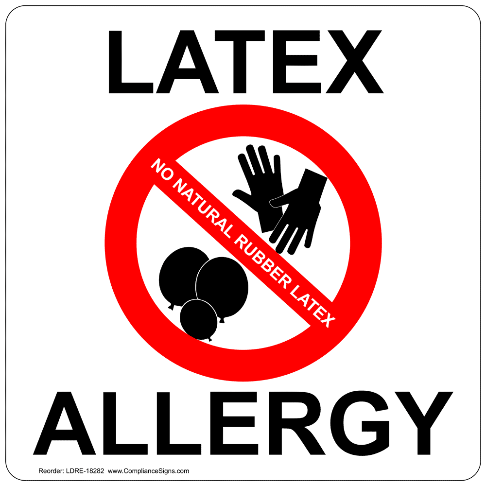 Latex Allergy Roll Label With Symbol LDRE 18282 latex-allergy-roll-label-with-symbol-ldre-18282