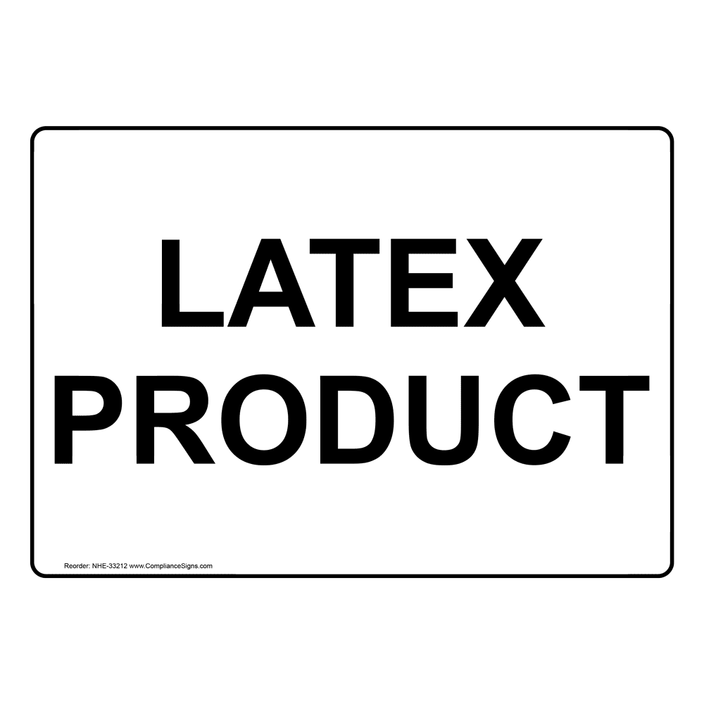 Latex Allergy No Gloves Medical Products Balloons Sign NHE18280