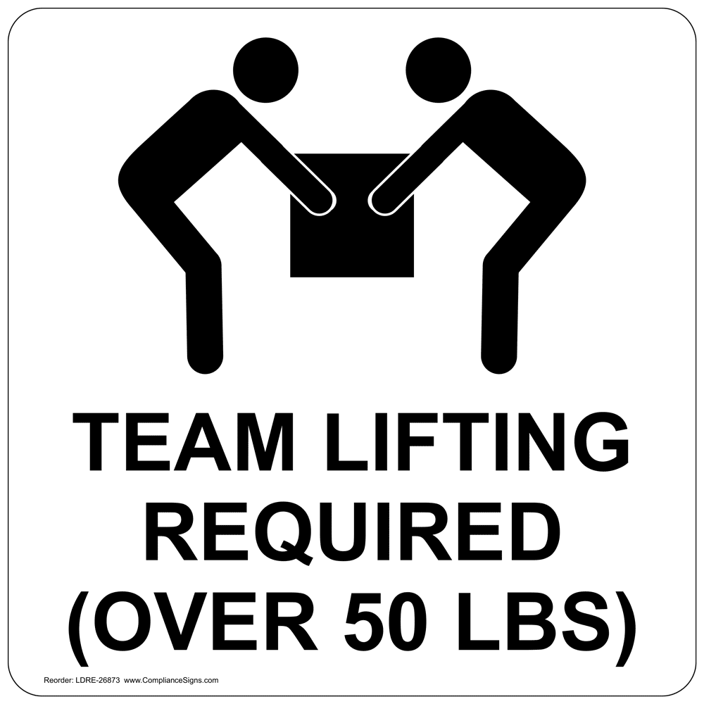 Heavy Lifting Sign