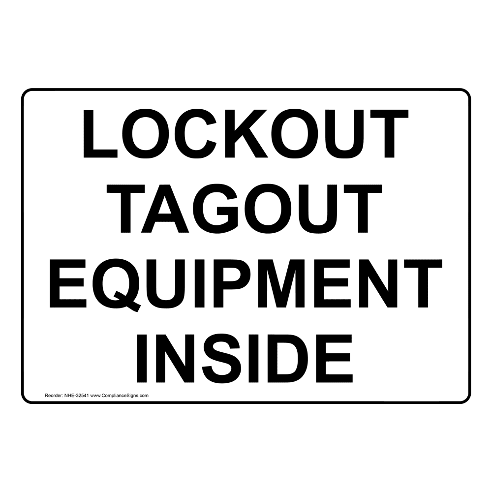 Lockout Or Interlock Key Possession Required Sign NHE27531