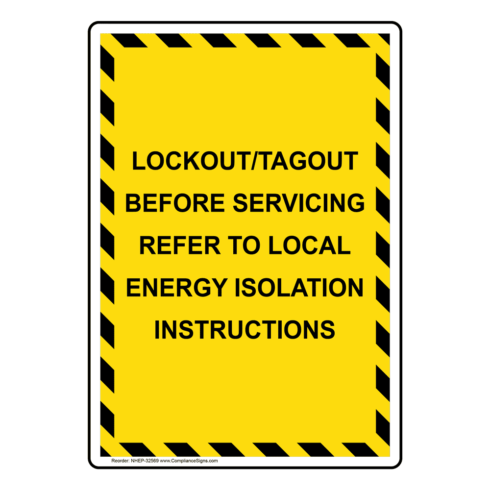 Printable Lockout Tagout Signs