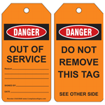 OSHA Danger Out Of Service Reason Signed By Date Tag CS433649
