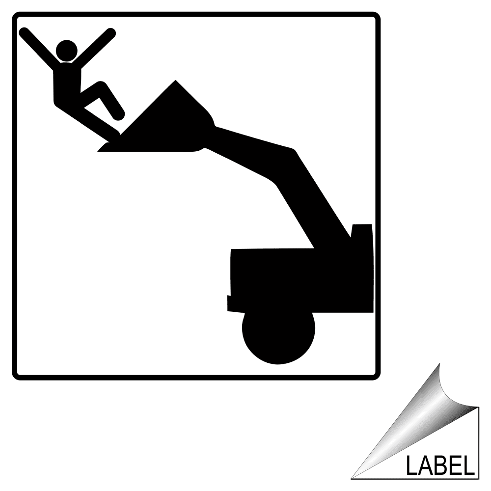 Tractor Hazard Symbol Label LABELSYM233a Machine Safety
