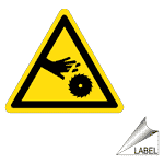 Severed Fingers Symbol Label LABEL-TRIANGLE-23-c Machine Safety