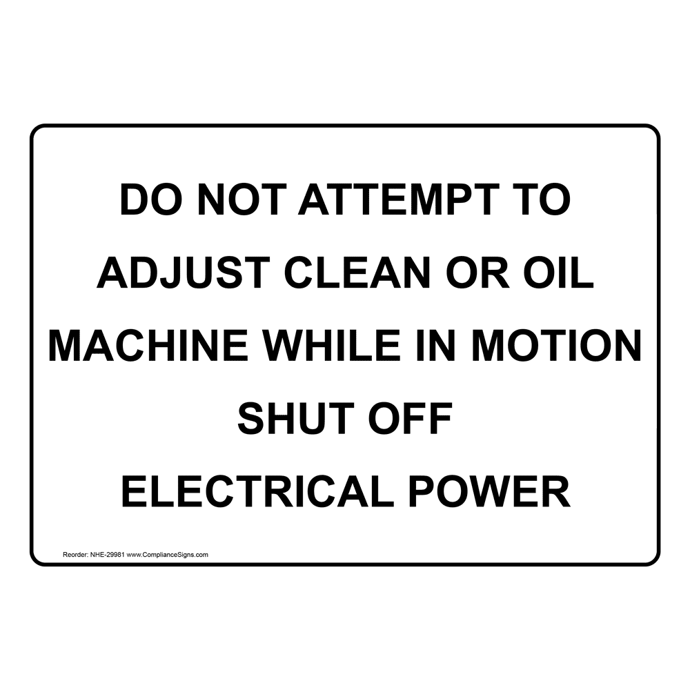 Calibration In Progress Sign NHE30144
