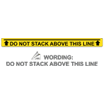 Do Not Stack Above This Line Label NHE-18606 Industrial Notices