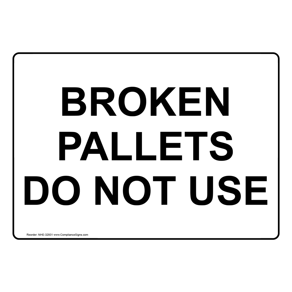 Pallet Jack Charging Area Do Not Block Sign NHE32940_YBSTR