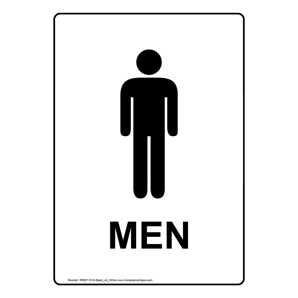 Men's Restroom Sign Printable