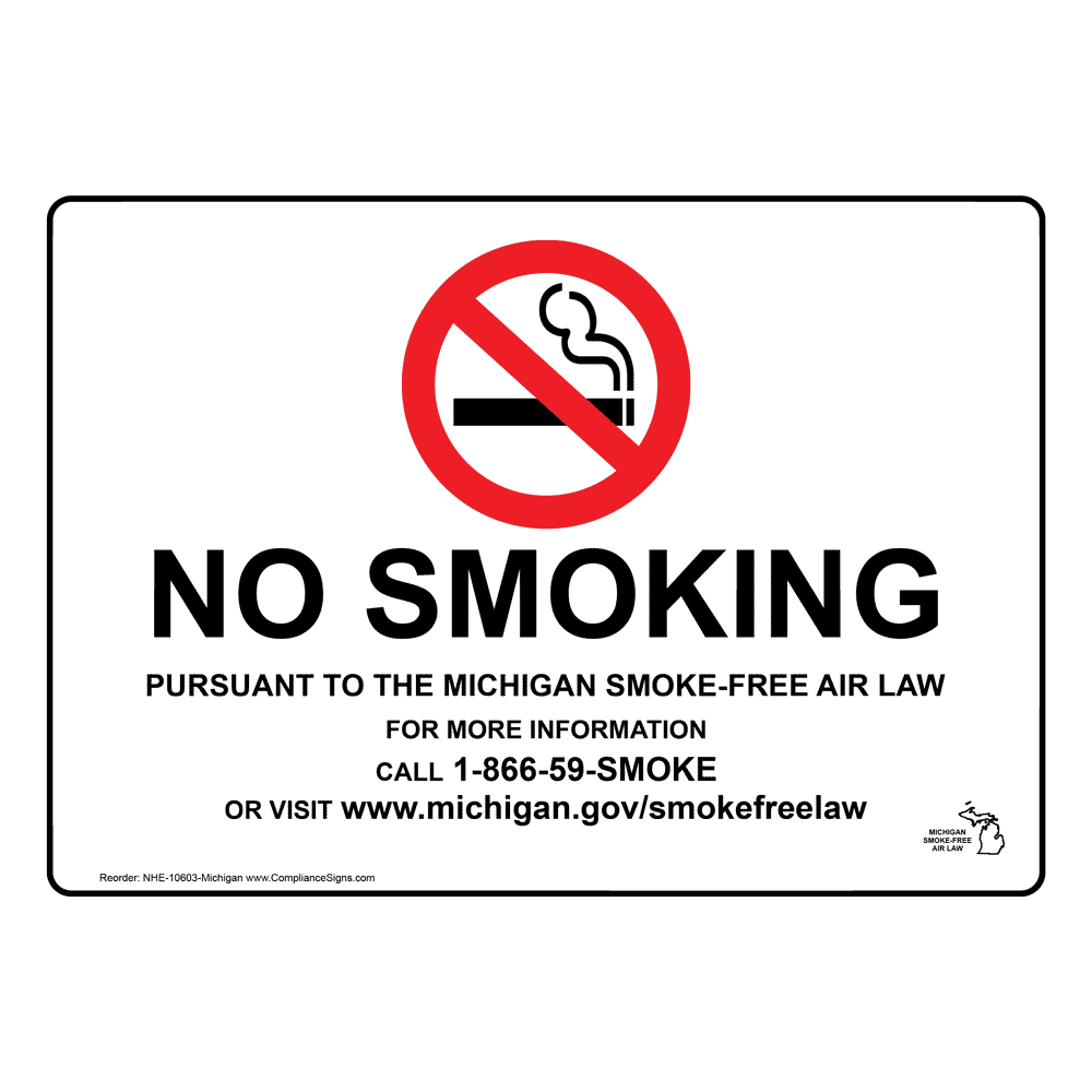 No Smoking Law Signs