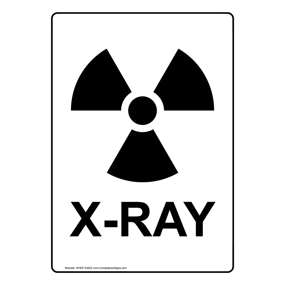 XRay Sign With Symbol NHE33202