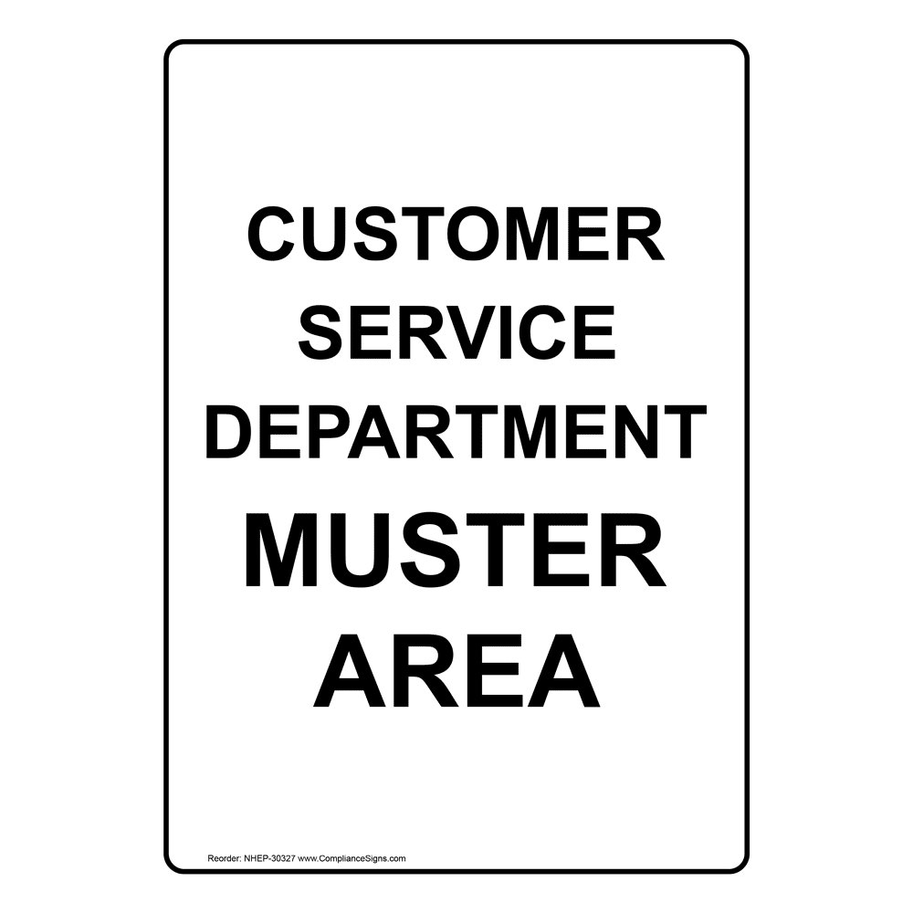 Emergency Muster Location Sign NHE30337