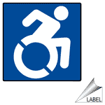 Dynamic Accessibility Symbol Label LABEL-SYM-73R-d