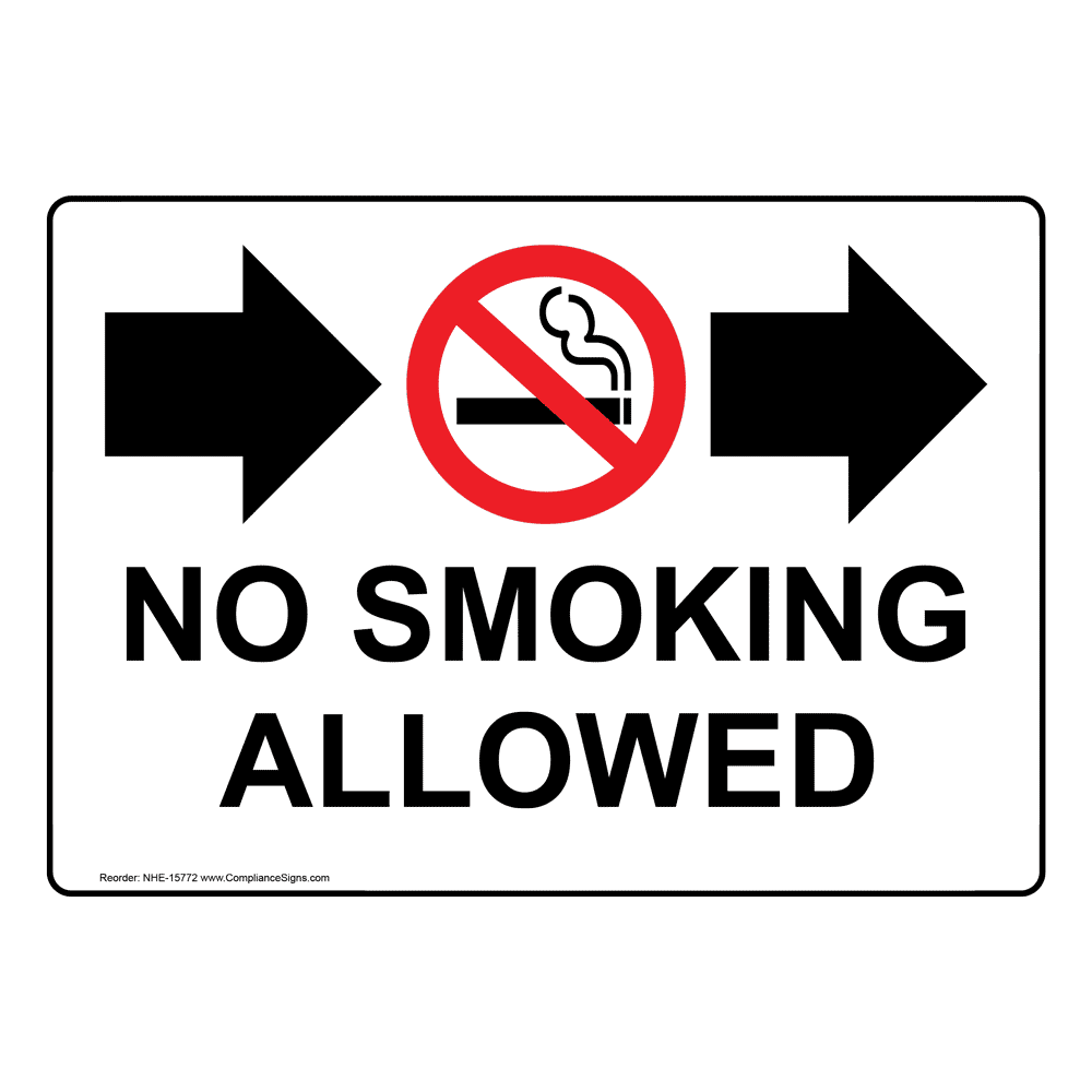 No Smoking Allowed Sign NHE15772 No Smoking