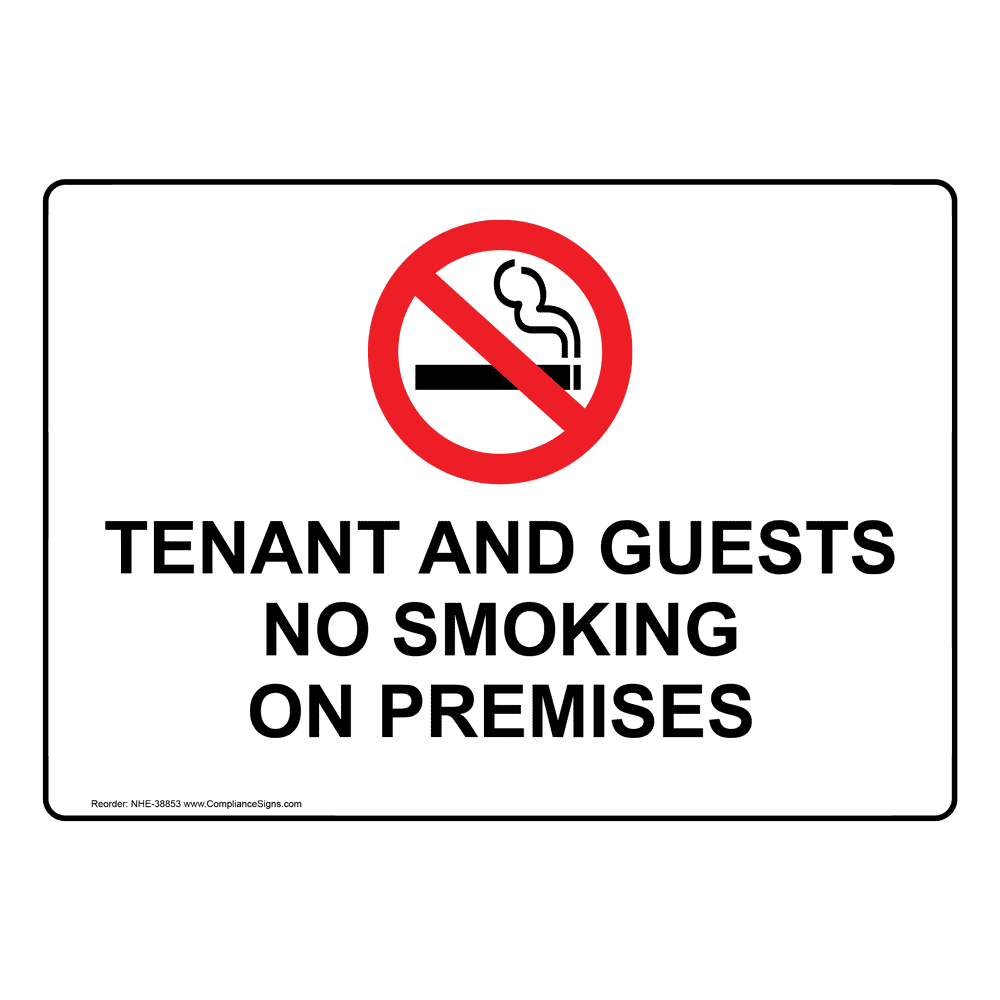 No Smoking Letter For Tenants