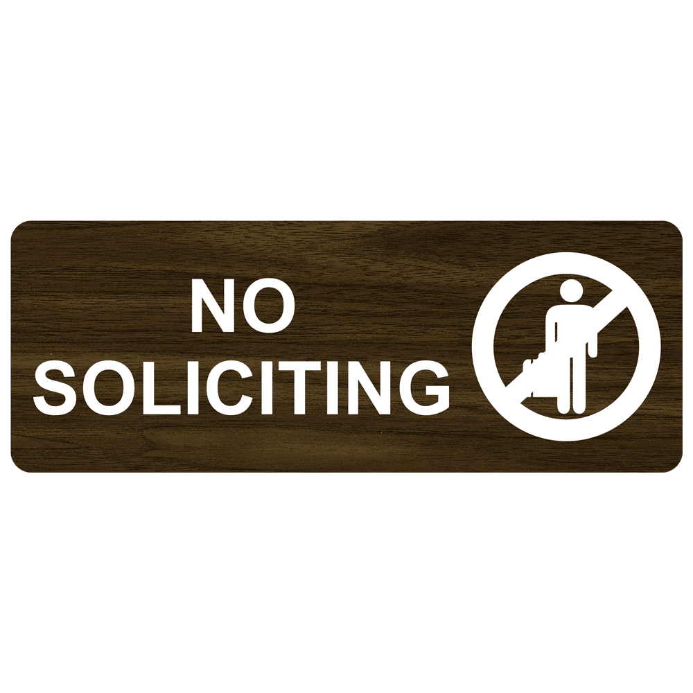 Printable No Soliciting Sign