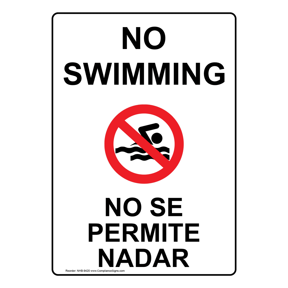 GIMIPAT Cartello Alluminio Per Piscina: 'No Children Swimming Without Adult Supervision' 30x20cm - Resistente E Visibile