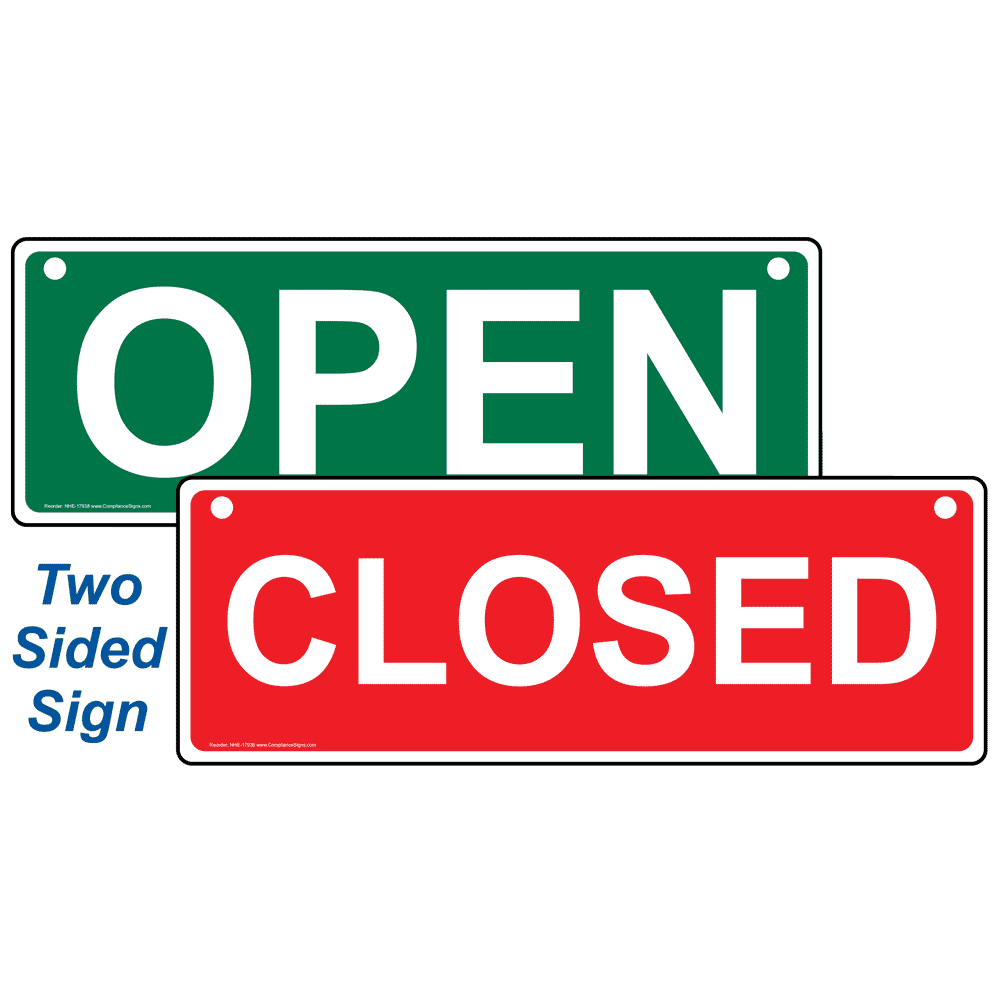 Open Closed Sign NHE17938 Dining / Hospitality / Retail