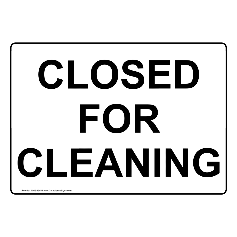 Closed For Cleaning Sign Printable Printable Word Searches