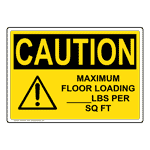 Occupant Load Sign Safety Signs from ComplianceSigns.com