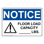 Occupant Load Sign Safety Signs from ComplianceSigns.com