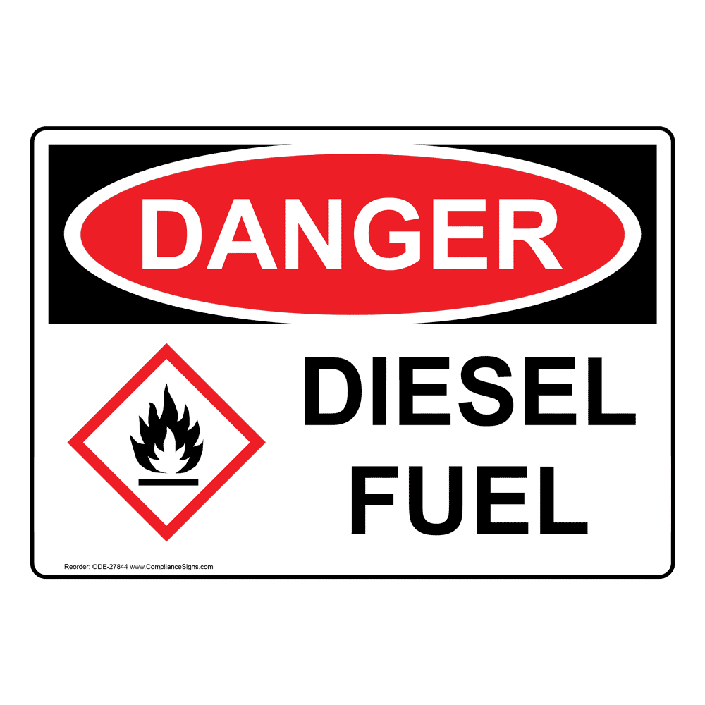 OSHA Diesel Fuel Sign ODE27844