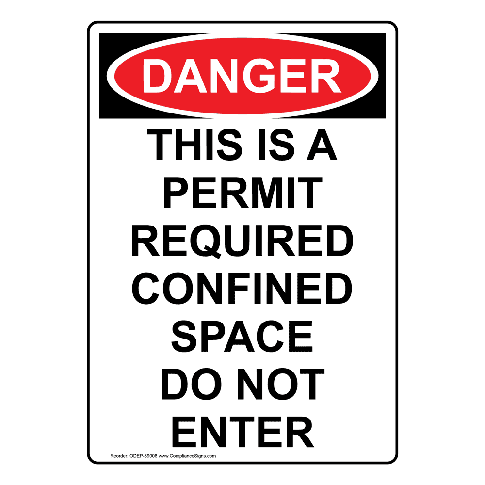 Portrait OSHA Dangerous Mine Shafts And Tunnels Sign ODEP33098