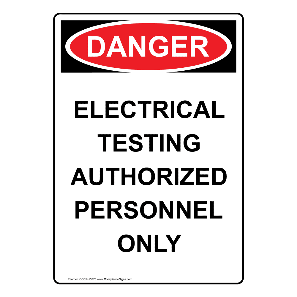 OSHA DANGER Power Lines Above With Symbol Sign ODB5340 Electrical