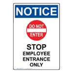 Entrance Only Do Not Enter Safety Signs From Compliancesigns Com Entrance Only Do Not Enter Safety Signs From Compliancesigns Com