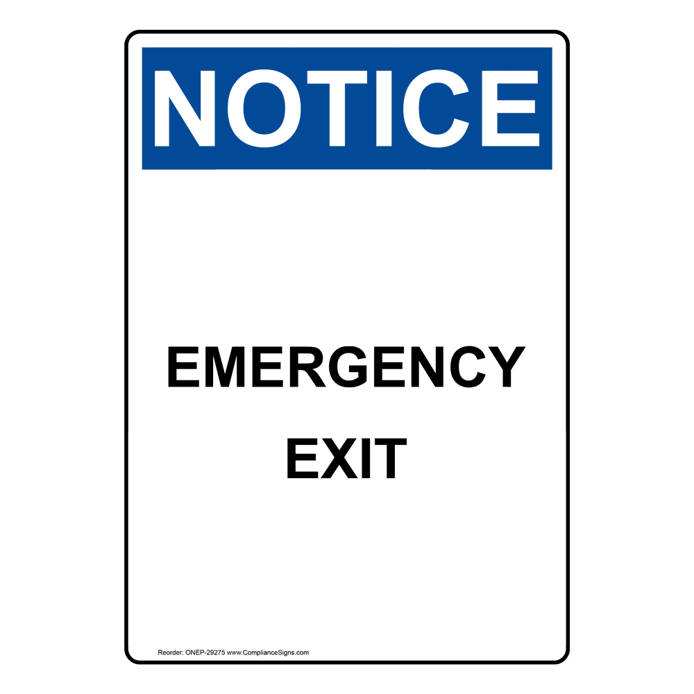 Emergency Exit Sign Inspection Form