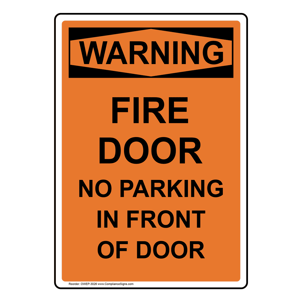 Portrait OSHA Storage Room No Exit Sign With Symbol ONEP 9572