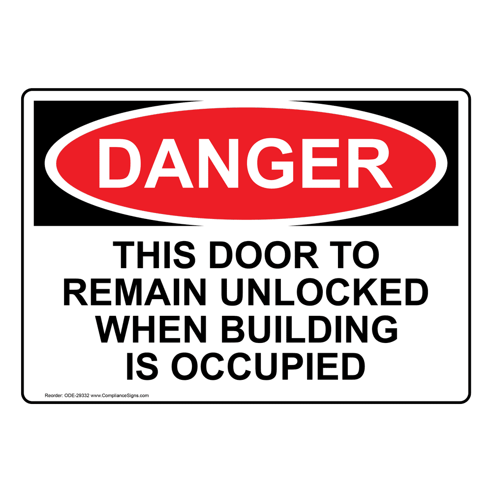 OSHA For Accessible Exit Use Front Door Sign ONE29222