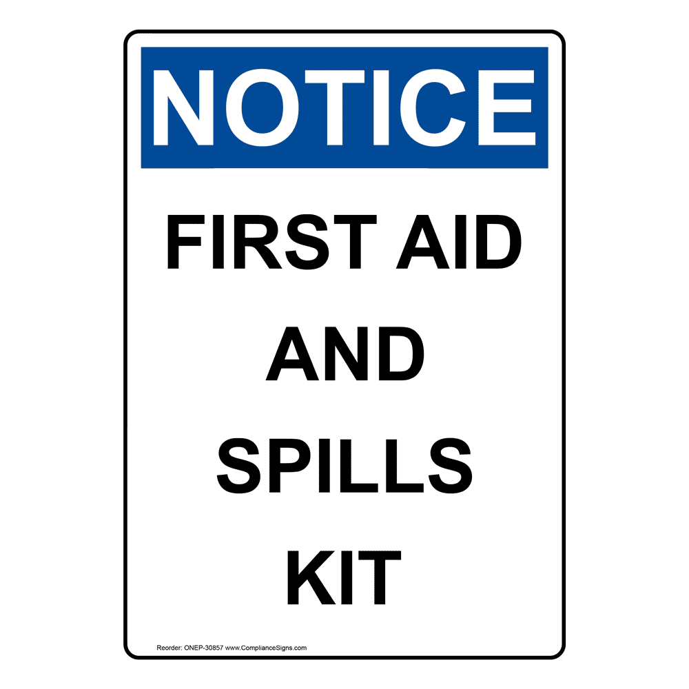 Portrait OSHA First Aid And CPR Kit Sign ONEP30856
