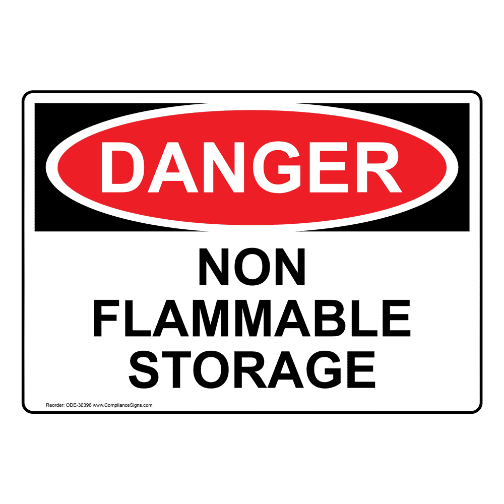 OSHA Non Flammable Storage Sign OCE30396