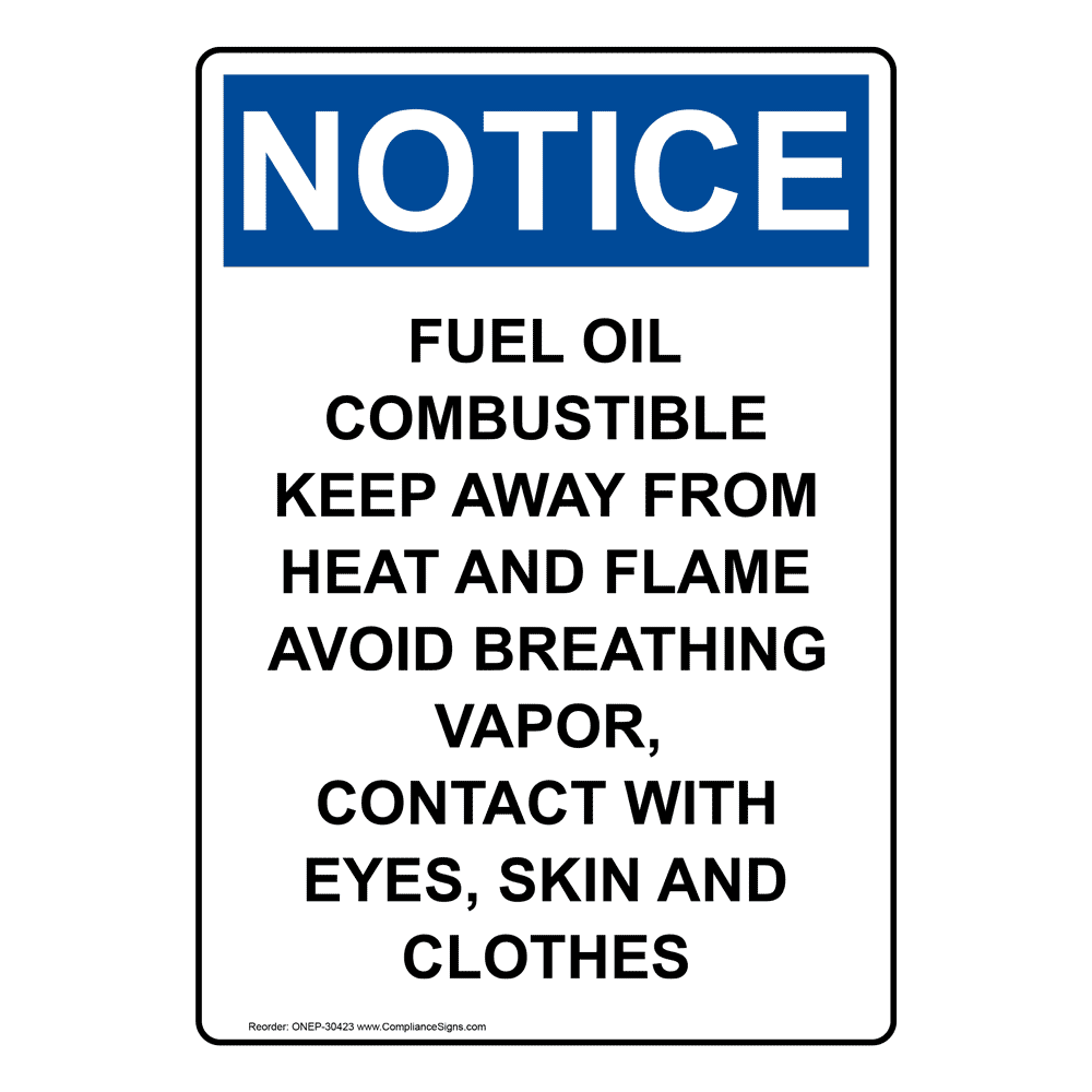 Portrait OSHA Ethanol Extremely Flammable Avoid Sign ODEP30421