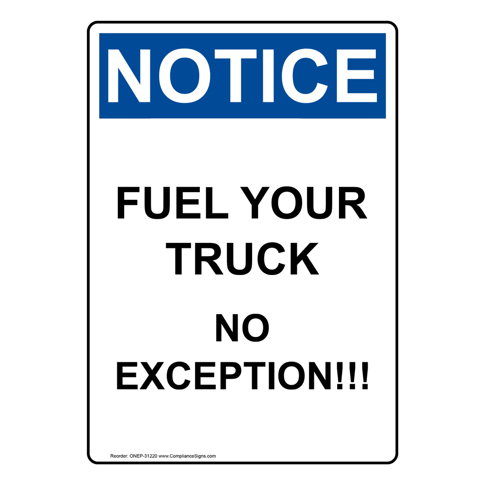 Portrait OSHA This Tank Contains Diesel Fuel Sign ONEP31176