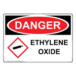 OSHA-GHS Ethylene Oxide Sign With Symbol ODE-38161