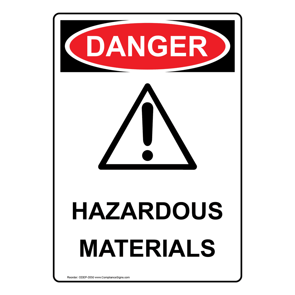 Hazard Symbols Labeled