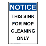 Food Prep Sink Safety Signs from ComplianceSigns.com