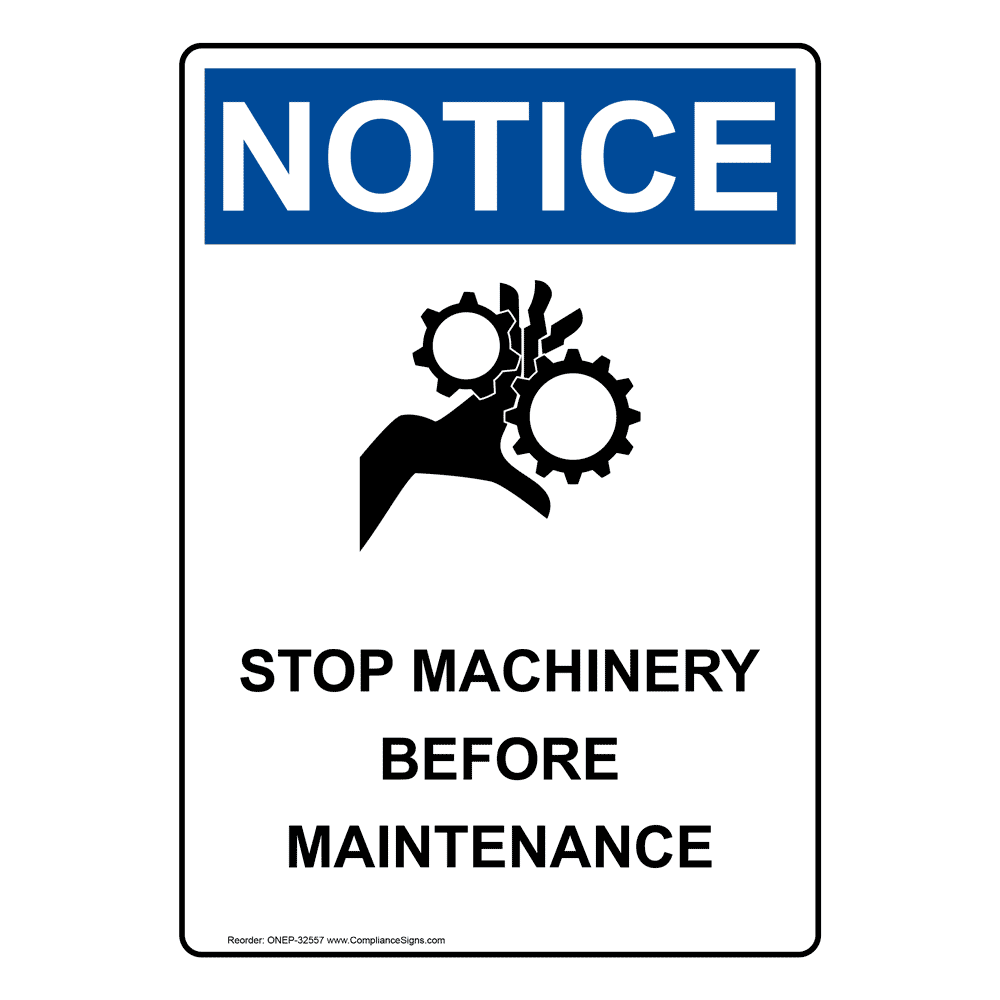 Portrait OSHA Please Daisy Chain Locks Sign ONEP32552