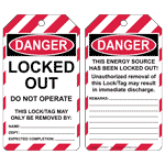 OSHA Locked Out Do Not Operate - This Energy Source Lockout Tag CS241817
