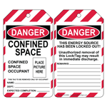 OSHA DANGER Confined Space Occupant (With Photo) Lockout Tag CS524982