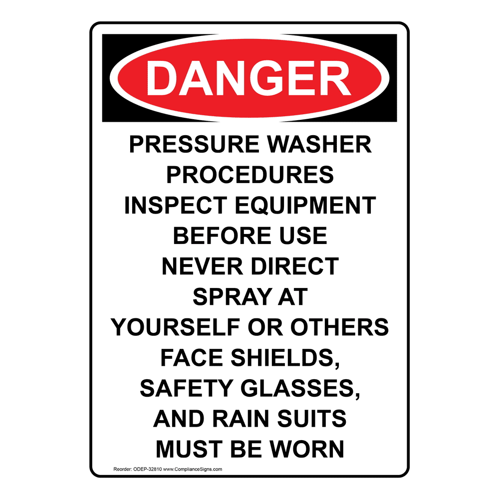 Portrait OSHA Saw Blade Beam Retaining Sign With Symbol ODEP32822