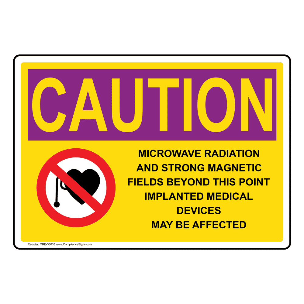 Osha Microwave Radiation And Strong Sign With Symbol Ore 33033 Osha Microwave Radiation And Strong Sign With Symbol Ore 33033