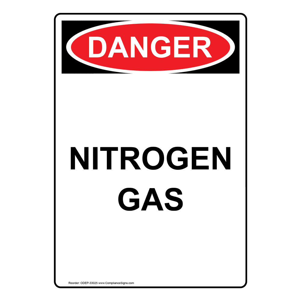 Nitrogen Gas Label