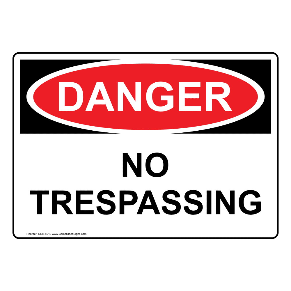 OSHA CAUTION No Trespassing Spanish Sign OCS-4919 No Trespassing