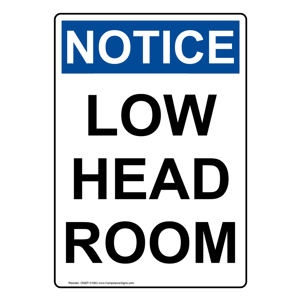 Portrait OSHA NOTICE Suspended Load Sign ONEP26868